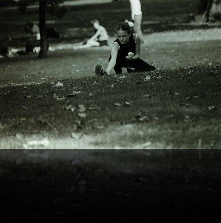 Girl in park